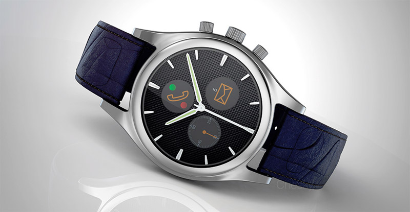 smartwatch with analog dial