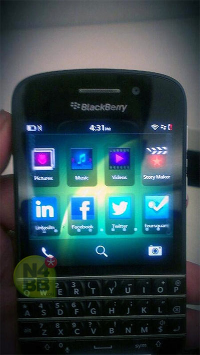 Rumoured RIM BlackBerry X10