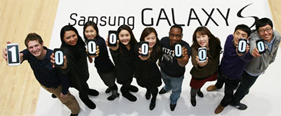 Samsung Galaxy S shipments top 100 million