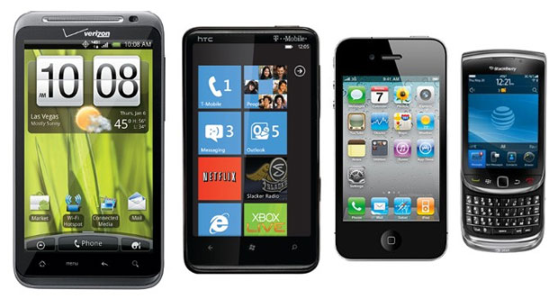 Various smartphones
