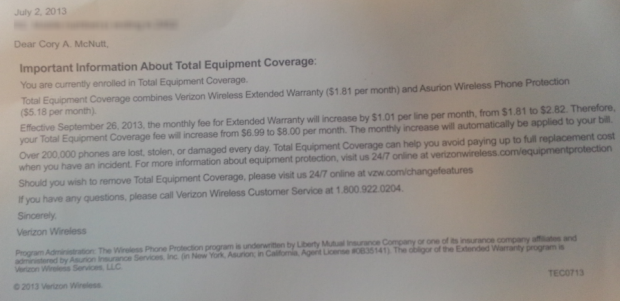 Verizon increases Coverage