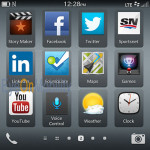 BlackBerry 10 app menu