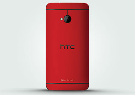 HTC One in Glamour Red