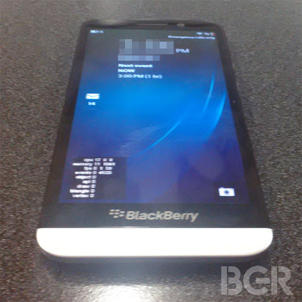 Rumoured BlackBerry A10