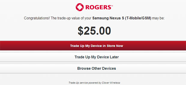 Rogers Trade-Up Program