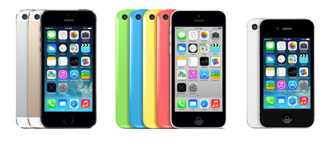 Apple iPhone 5S, iPhone 5C and iPhone 4s