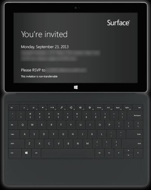 Microsoft Surface September 2013 event