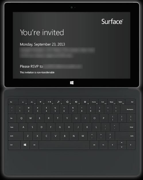 Microsoft Surface September 2013 event