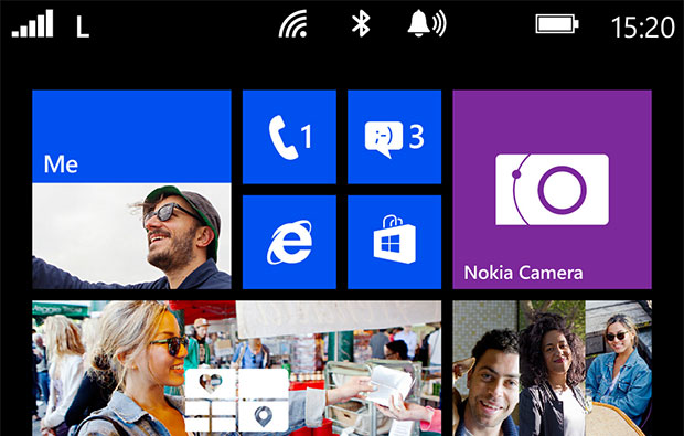 Rumoured Nokia Lumia 1520 homescreen