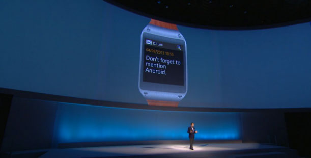 Samsung Galaxy Gear introduction