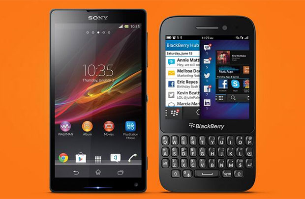 BlackBerry Q5 and Sony Xperia ZL on WIND Mobile
