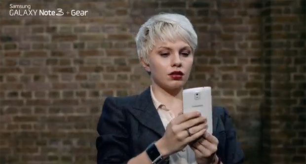 Samsung Galaxy Note 3 and Galaxy Gear ad