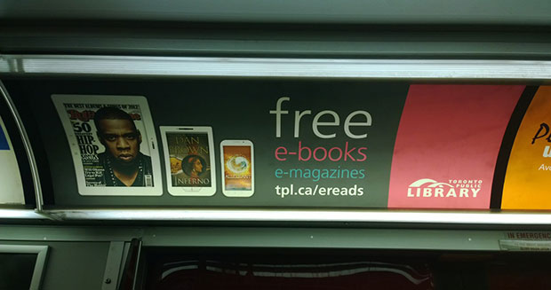 Toronto Public Library eReading ad