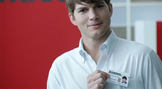 Ashton Kutcher the Lenovo employee