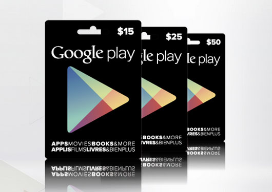 Google Play gift cards