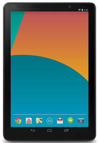 Rumoured Google Nexus 10 (2013) press render