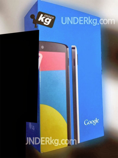 Rumoured Google Nexus 5 packaging