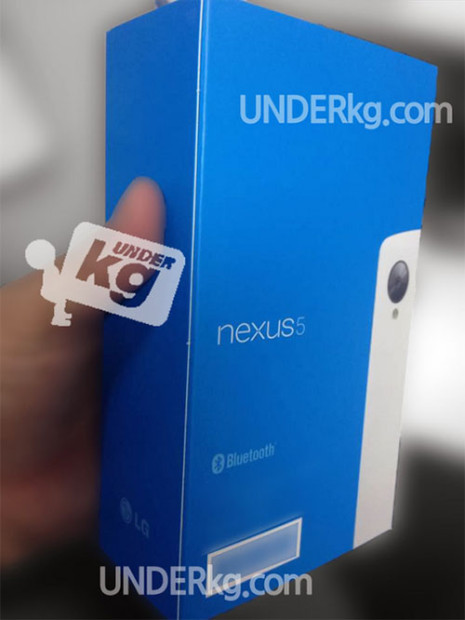 Rumoured Google Nexus 5 packaging