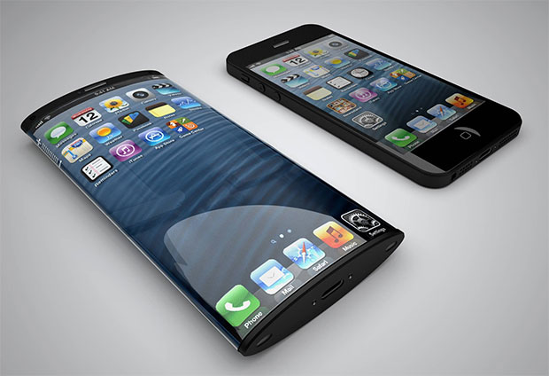 Apple iPhone with curved display concept