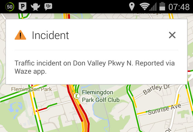 Waze integration into Google Maps