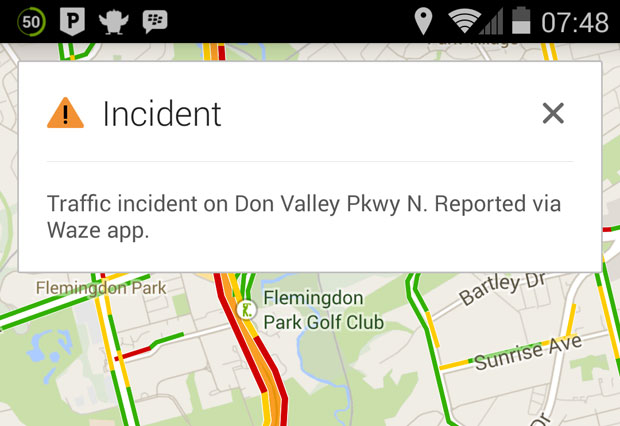 Waze integration into Google Maps