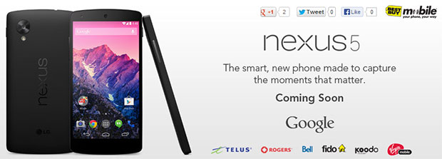 Google Nexus 5 coming soon to Best Buy