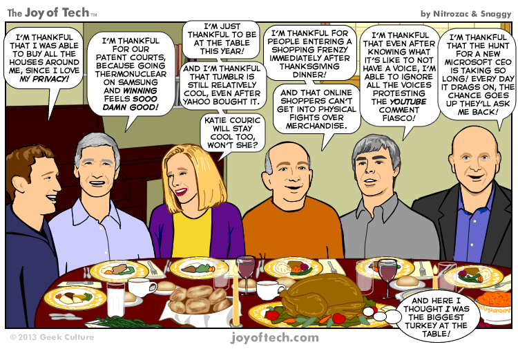 Joy of Tech - Thanksgiving 2013