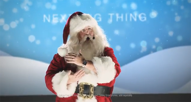 Samsung Galaxy Gear Santa Claus ad
