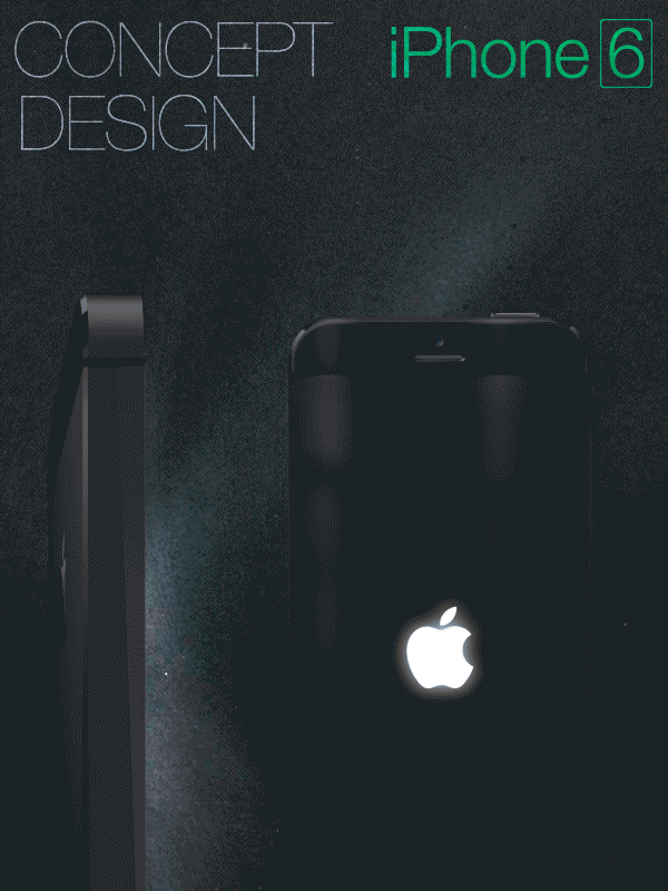 Apple iPhone concept with display on side
