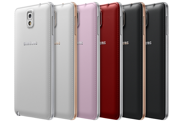 Various colour editions of the Samsung Galaxy Note 3
