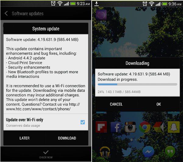 Android 4.4.2 on HTC One