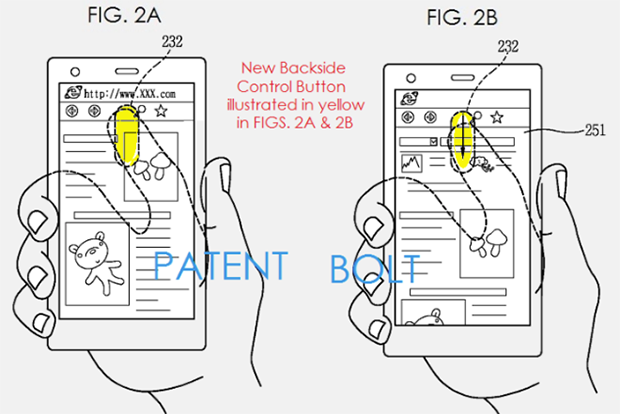 LG multifunction backside button patent