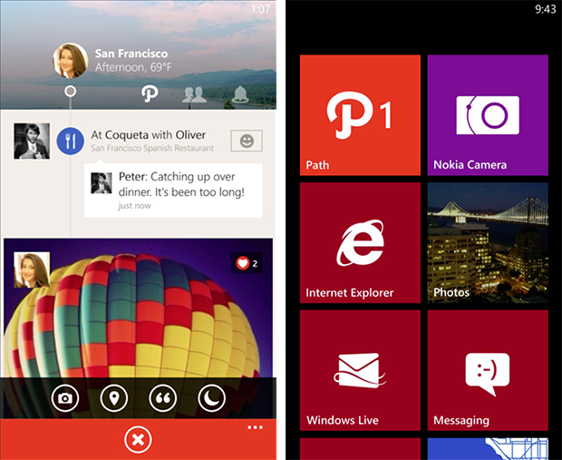 Path for Windows Phone 8