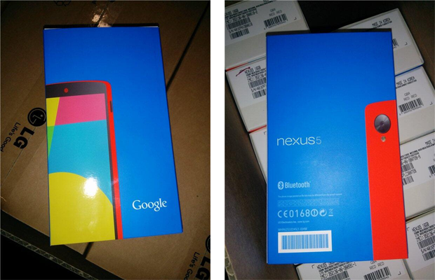 Rumour red Google Nexus 5 packaging