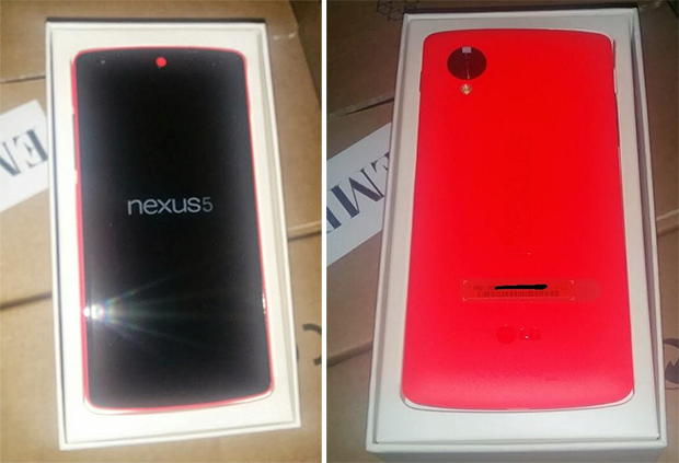 Rumoured red Google Nexus 5