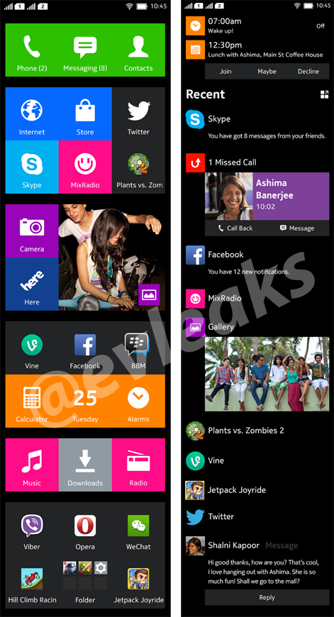 Rumoured Nokia Normandy UI