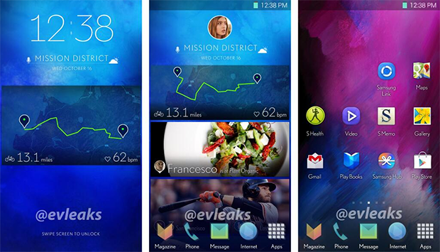 Rumoured SamsungTouchWiz card-based UI