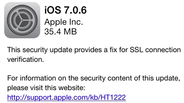 Apple iOS 7.0.6