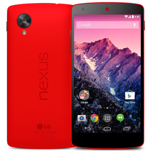 Google Nexus 5 in red