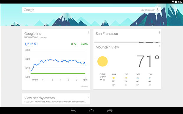 Google Now Launcher app