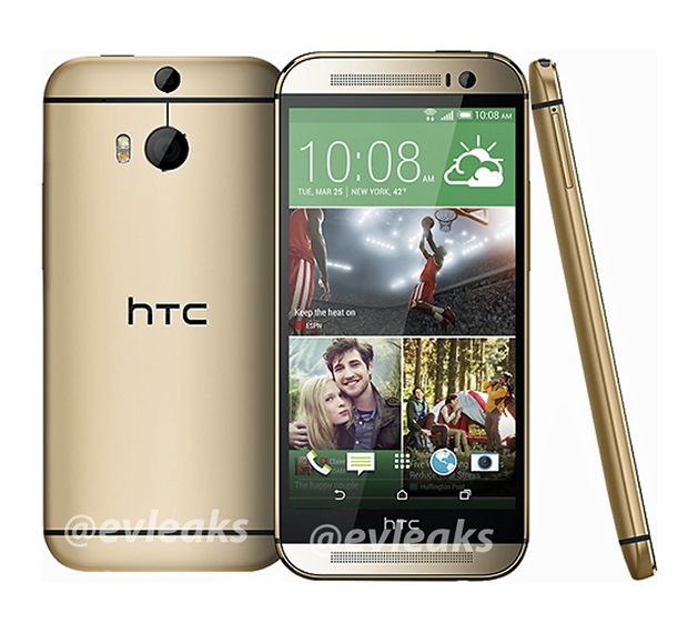 Rumoured HTC M8 in gold