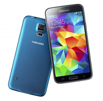 Samsung Galaxy S5 in blue