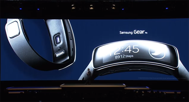 Samsung Gear Fit MWC 2014 announcement