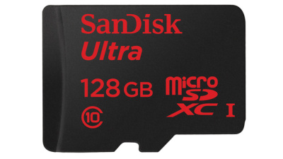 128GB SanDisk Ultra microSDXC card