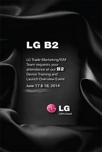 Rumoured LG B2 training event