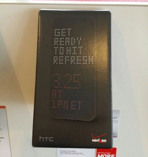 Verizon HTC One (M8) launch materials
