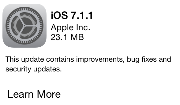 Apple iOS 7.1.1