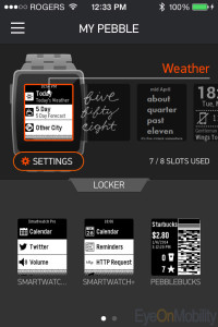 Pebble OS 2.0 locker