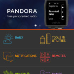 Pebble OS 2.0 menu