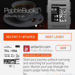 Pebble OS 2.0 app store